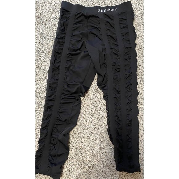 Skinnify Leggings Women’s  Black Resistance Band Slimming Compression 32" Waist - Picture 1 of 5